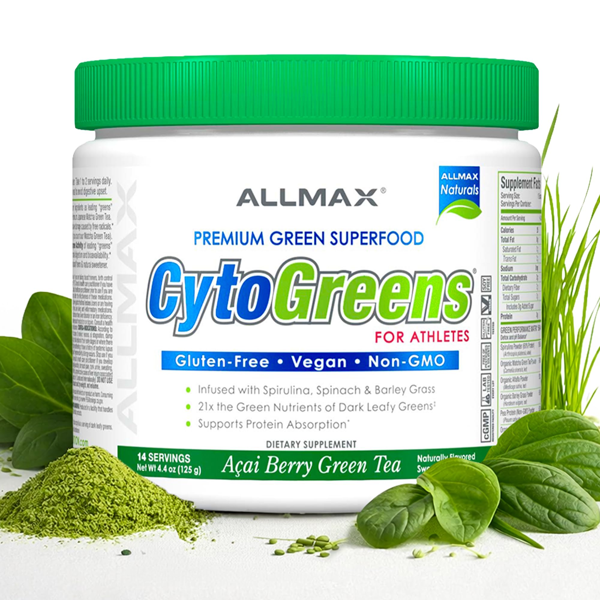 Amazon.com: ALLMAX Naturals CytoGreens Super Greens Powder